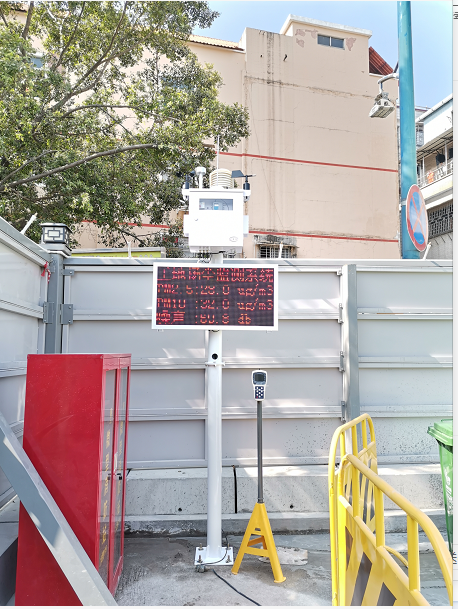 广州轨道交通十号线扬尘在线监测设备顺利安装完工