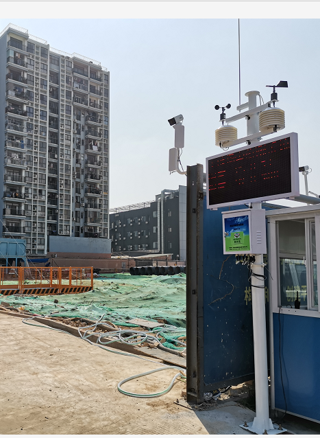 深圳市光明区工程项目PM2.5  PM10  TSP  扬尘在线监测系统安装完工
